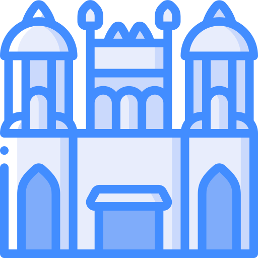 Red fort Basic Miscellany Blue icon