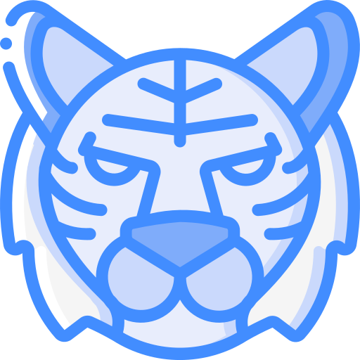 Tigre Basic Miscellany Blue Ícone