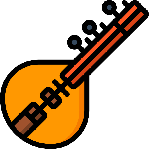 Sitar Basic Miscellany Lineal Color icon