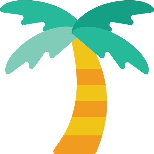 Palm tree Basic Miscellany Flat icon
