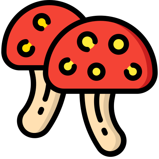 paddestoelen Basic Miscellany Lineal Color icoon
