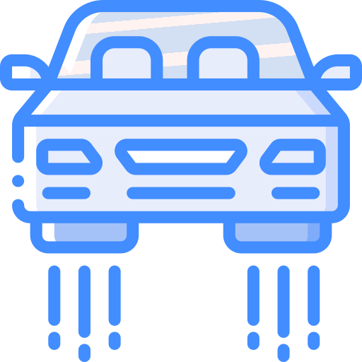 Hover car Basic Miscellany Blue icon