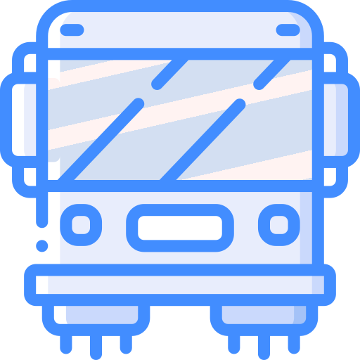 bus Basic Miscellany Blue icon