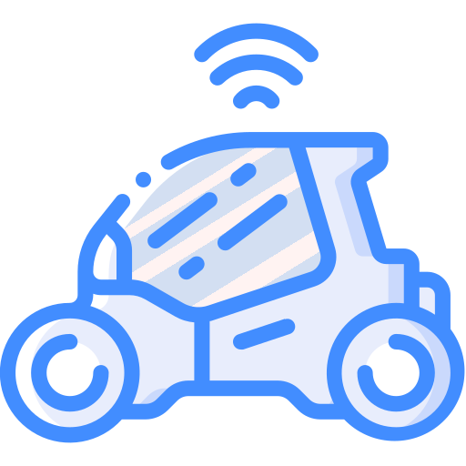 autonome auto Basic Miscellany Blue icoon