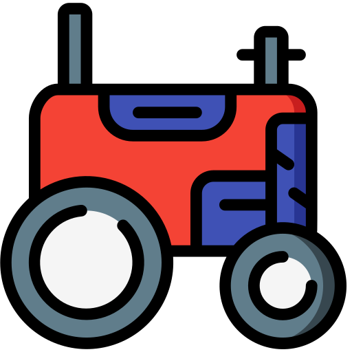 Трактор Basic Miscellany Lineal Color иконка