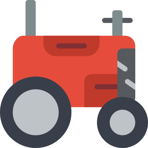 Tractor Basic Miscellany Flat icon