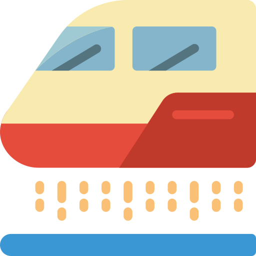 pociąg Basic Miscellany Flat ikona