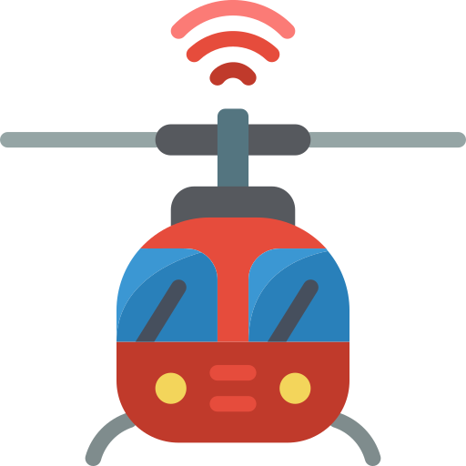 Helicóptero Basic Miscellany Flat icono
