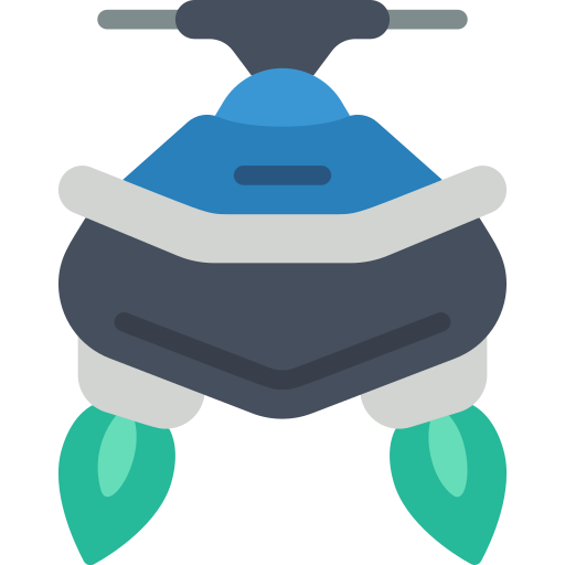 Jet ski Basic Miscellany Flat icono