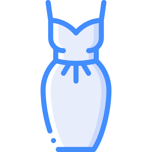 Dress Basic Miscellany Blue icon