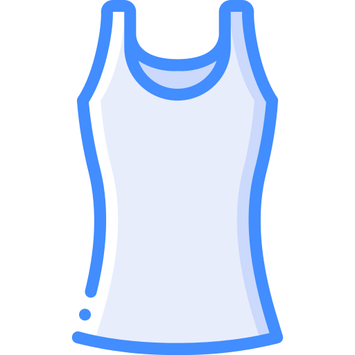 Vest Basic Miscellany Blue icon