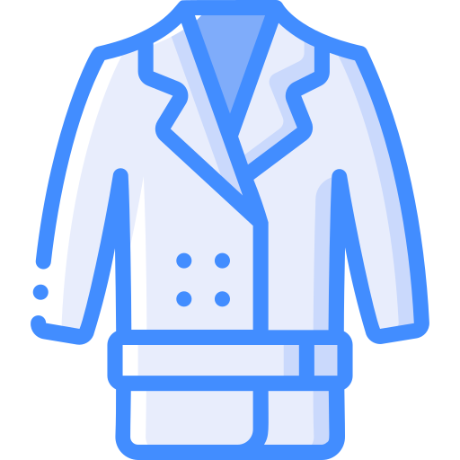 Coat Basic Miscellany Blue icon