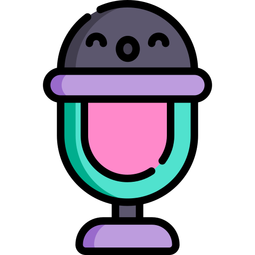 Microphone Kawaii Lineal color icon