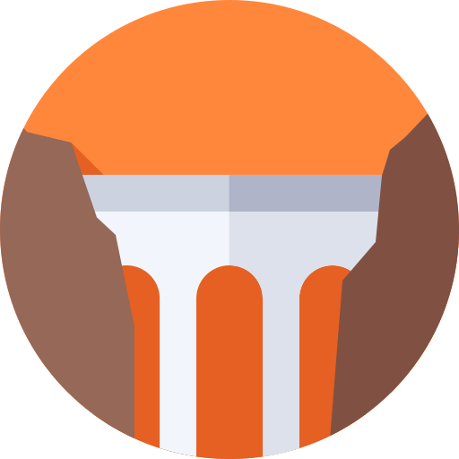 Aqueduct Flat Circular Flat icon