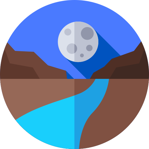 rzeka Flat Circular Flat ikona