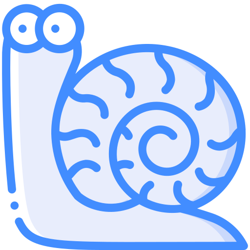 Snail Basic Miscellany Blue icon