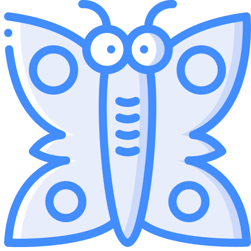 farfalla Basic Miscellany Blue icona