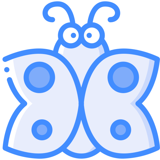 Butterfly Basic Miscellany Blue icon