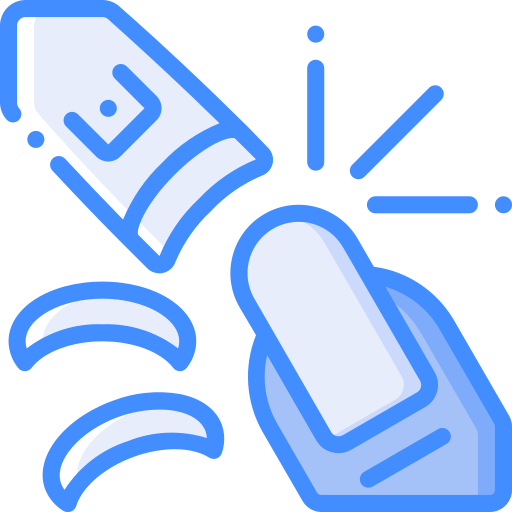 Nail clipper Basic Miscellany Blue icon