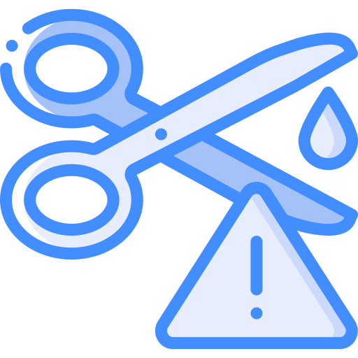 Cutting Basic Miscellany Blue icon