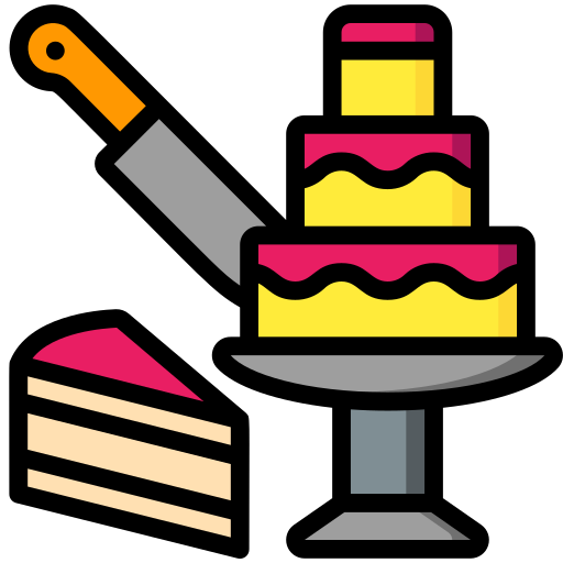 ciasto Basic Miscellany Lineal Color ikona
