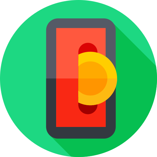 smartfon Flat Circular Flat ikona