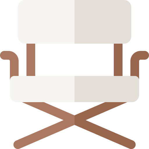 director de la silla Basic Rounded Flat icono