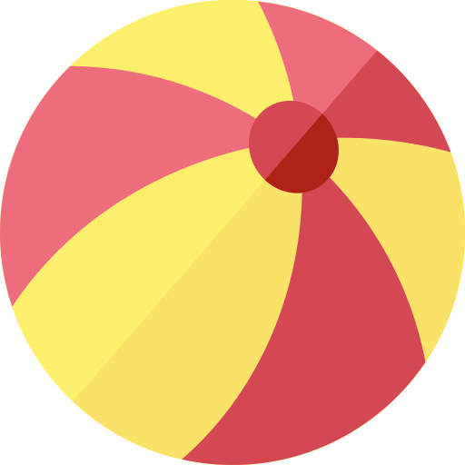 pelota de playa Basic Rounded Flat icono