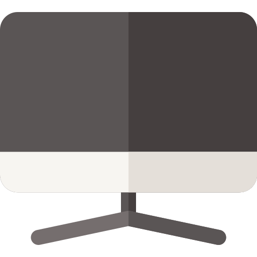 fernseher Basic Rounded Flat icon