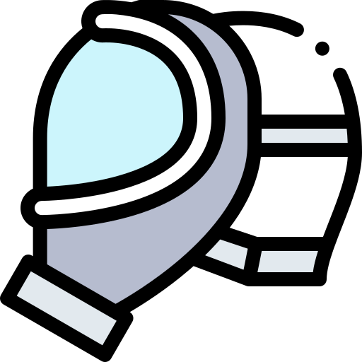 ガスマスク Detailed Rounded Lineal color icon