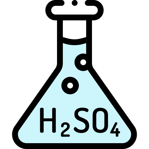 Sulphuric acid Detailed Rounded Lineal color icon