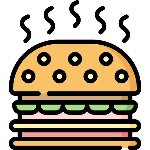 burger Special Lineal color Icône