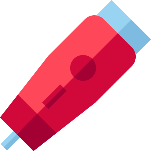 elektrischer rasierer Basic Straight Flat icon