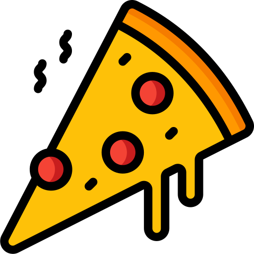 Пицца Basic Miscellany Lineal Color иконка