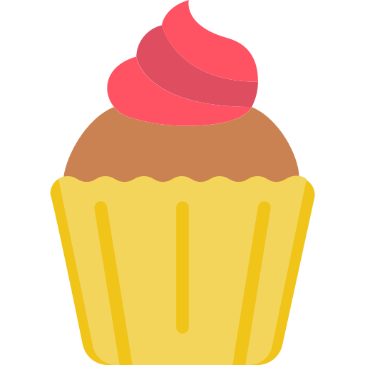 Cupcake Basic Miscellany Flat icon