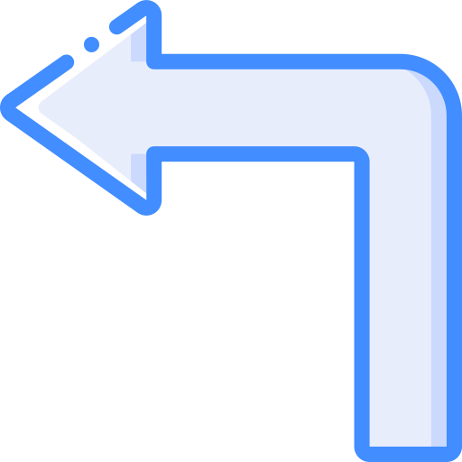 Левый поворот Basic Miscellany Blue иконка