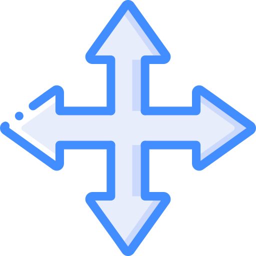 십자로 Basic Miscellany Blue icon