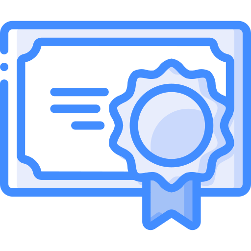 diploma Basic Miscellany Blue icoon