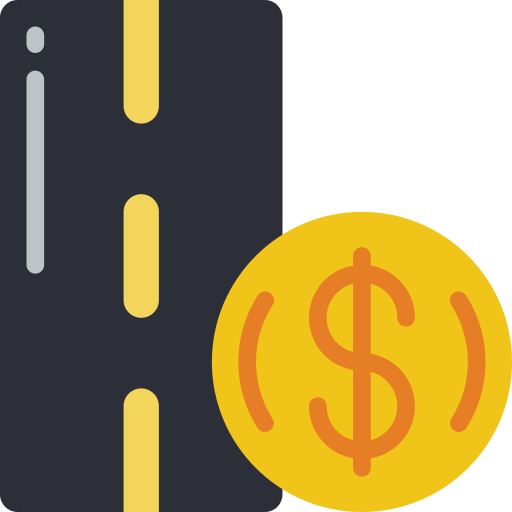 płatna autostrada Basic Miscellany Flat ikona