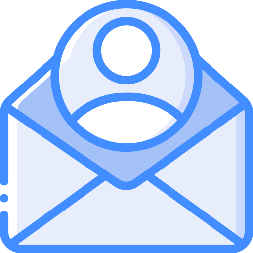이메일 Basic Miscellany Blue icon