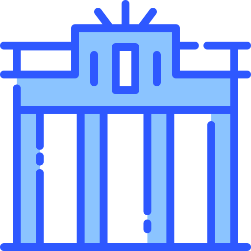 Brandenburg gate Vitaliy Gorbachev Blue icon