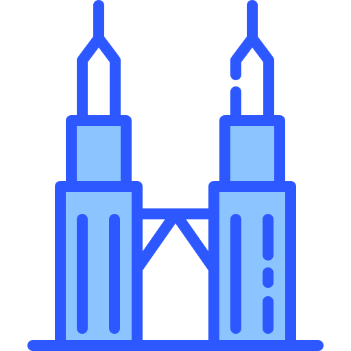 wieże petronasu Vitaliy Gorbachev Blue ikona