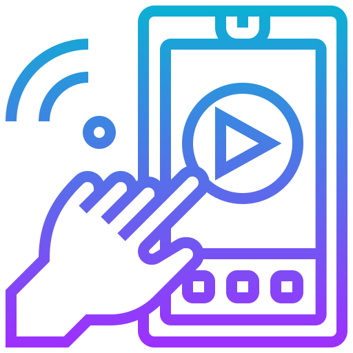 Video Meticulous Gradient icon