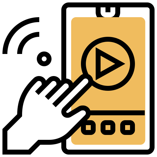 Video Meticulous Yellow shadow icon