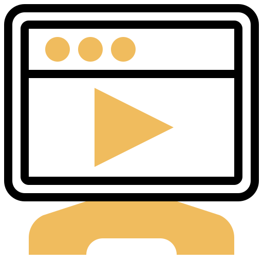 videoplayer Meticulous Yellow shadow icon
