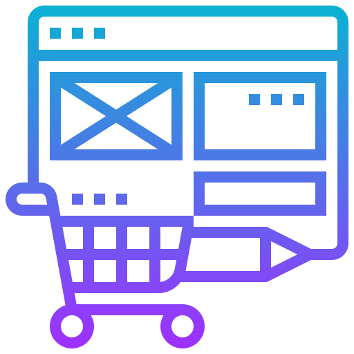 Online shopping Meticulous Gradient icon