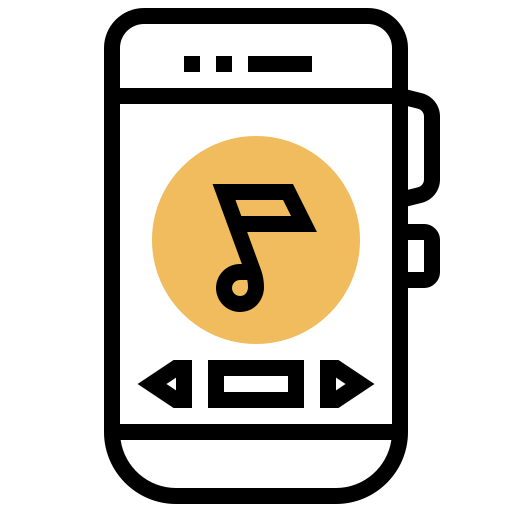 음악 Meticulous Yellow shadow icon