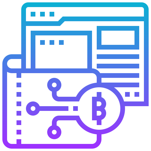 bitcoin Meticulous Gradient icoon