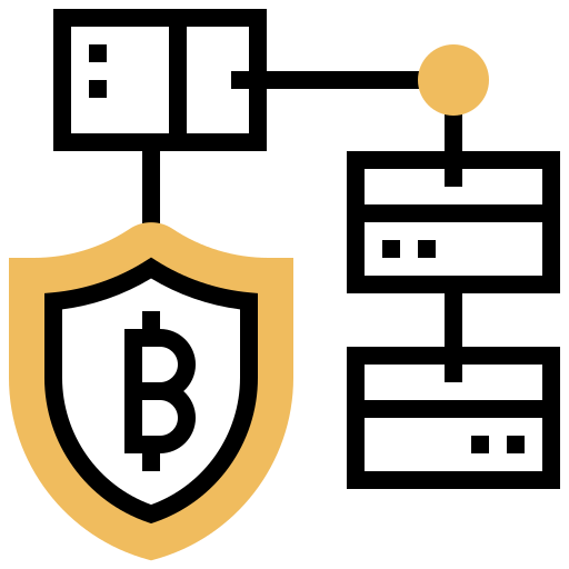Blockchain Meticulous Yellow shadow icon