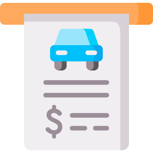 Parking ticket Special Flat icon